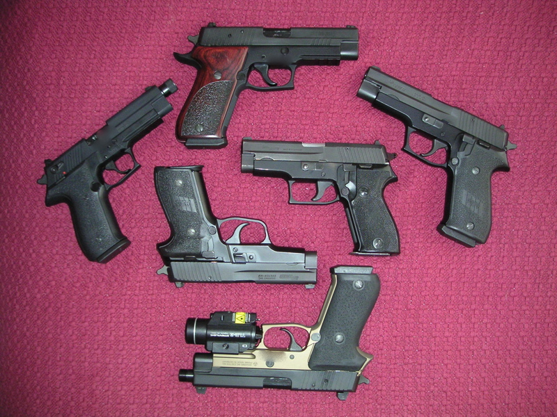 Pic of our Sig Handguns